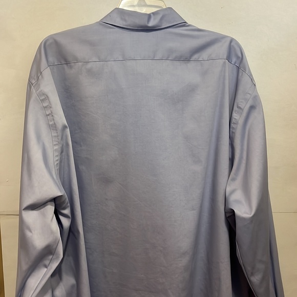 Van Heusen Mens 19-neck 3XL XXXL regular fit long sleeve Blue wrinkle Free - Picture 7 of 8